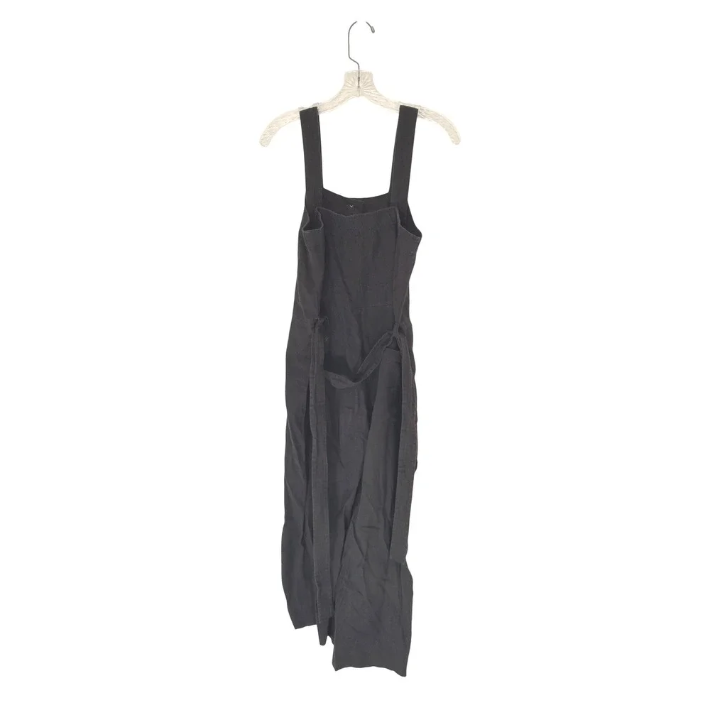 Everlane Linen Jumpsuit Picnic Button Front Belted‎ Lightweight Casual Size 2
